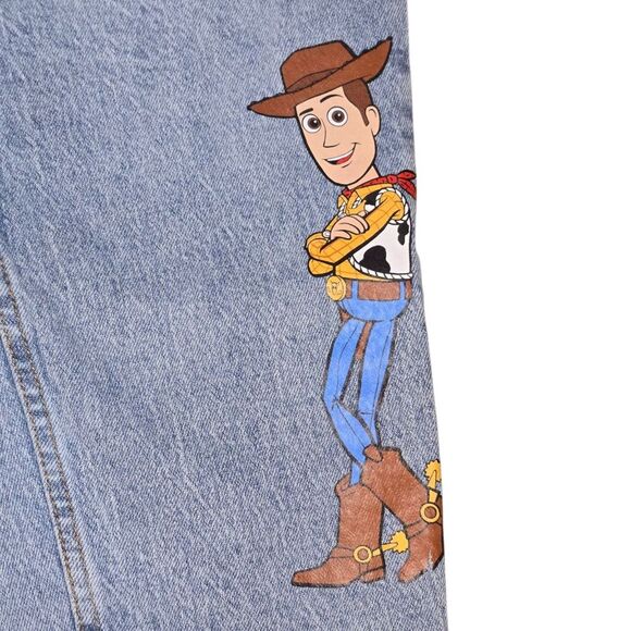 Her Universe / Pixar Toy Story Med-Light Wash High Rise Mom Jeans Plus Size 22 - Picture 3 of 13